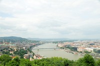 BUDAPEST HUNGARY DANUBE RIVER PANORAM