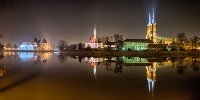 Ostrow Tumski At Night Wroclaw