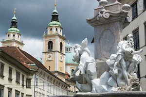 city Hall Fountain Ljubljana